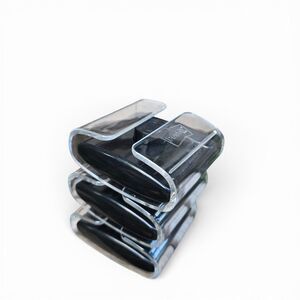 3 Pack Post-it Pop Up Note Dispenser Black Clear 3" Accordian Style Post-it